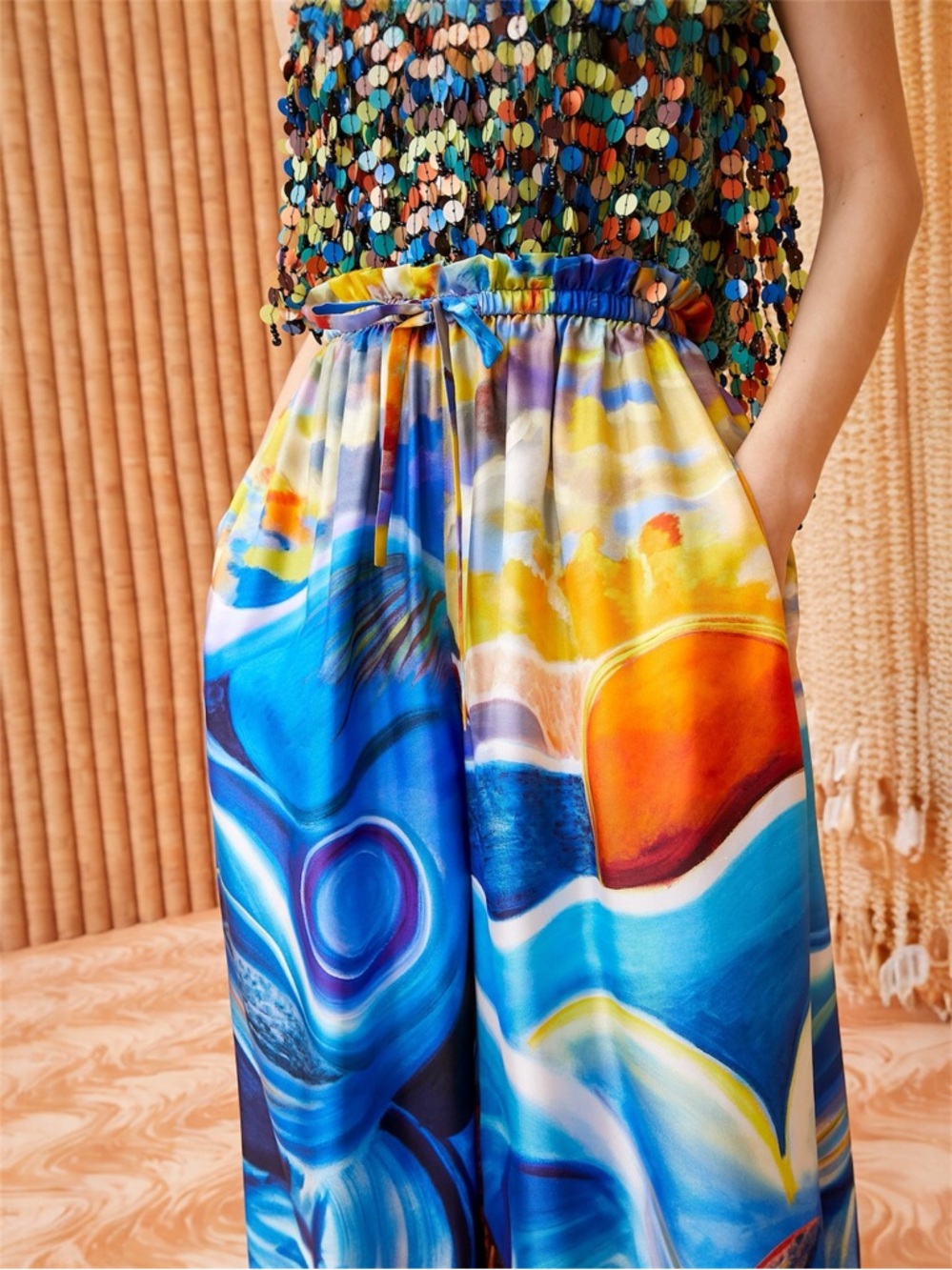 Ulla Johnson Sawyer Pant Tuck Silk Wide Leg XXS NWT $650 - Picture 11 of 12